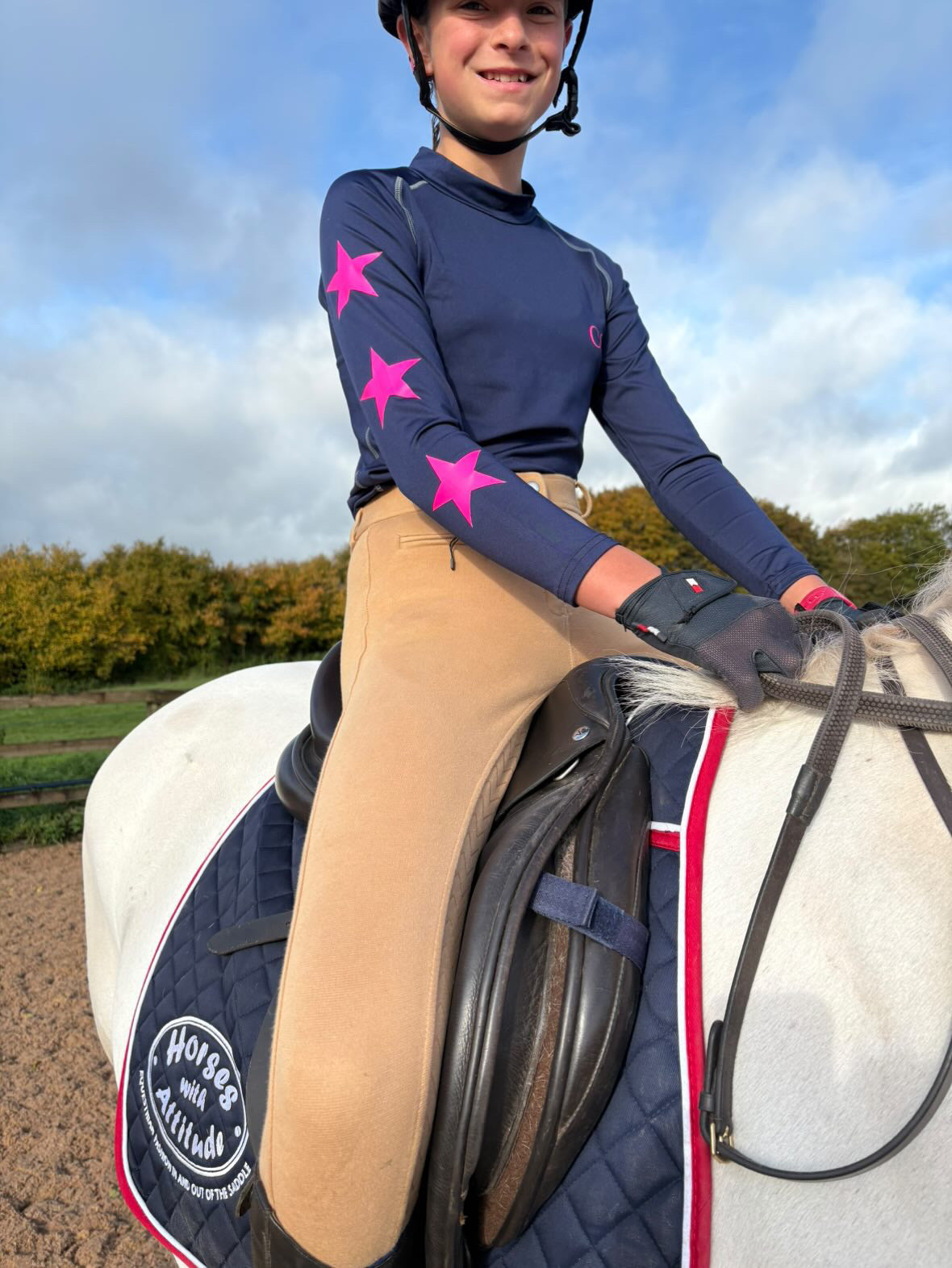 PRE ORDER - Childs Personalised Cross Country Base Layer - Navy Blue