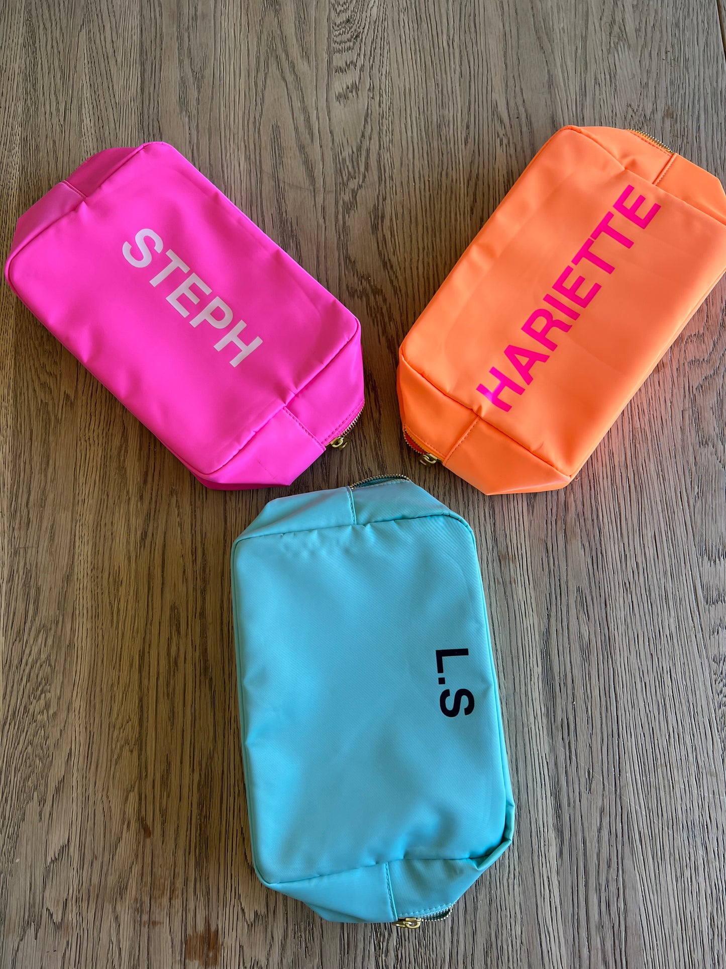 Personalised Wash Bag - Blue