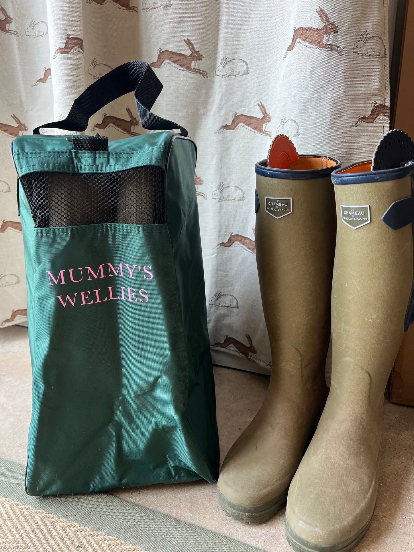 Personalised Tall Boot Bag - Green