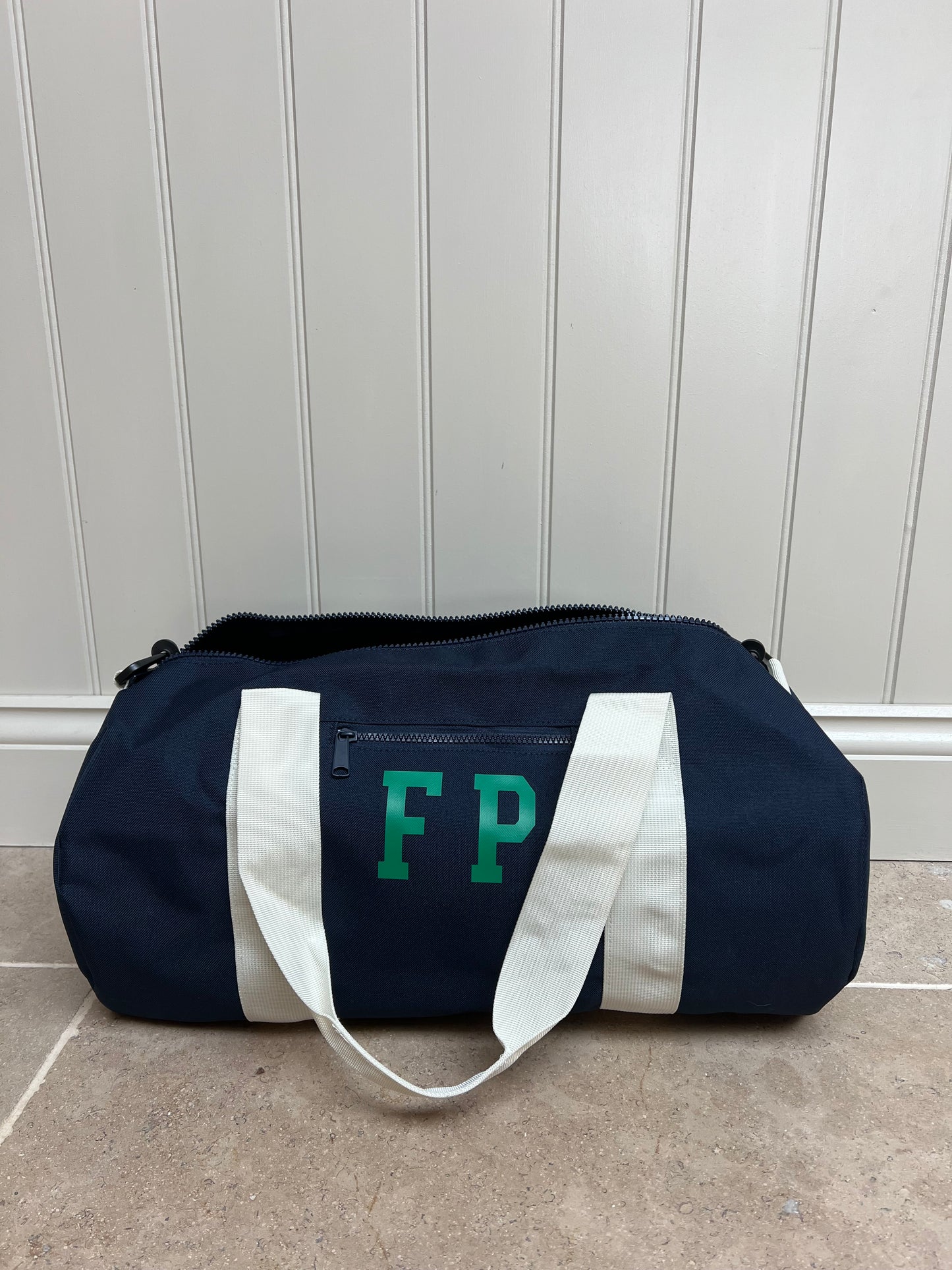 Personalised Holdall - Navy / Natural