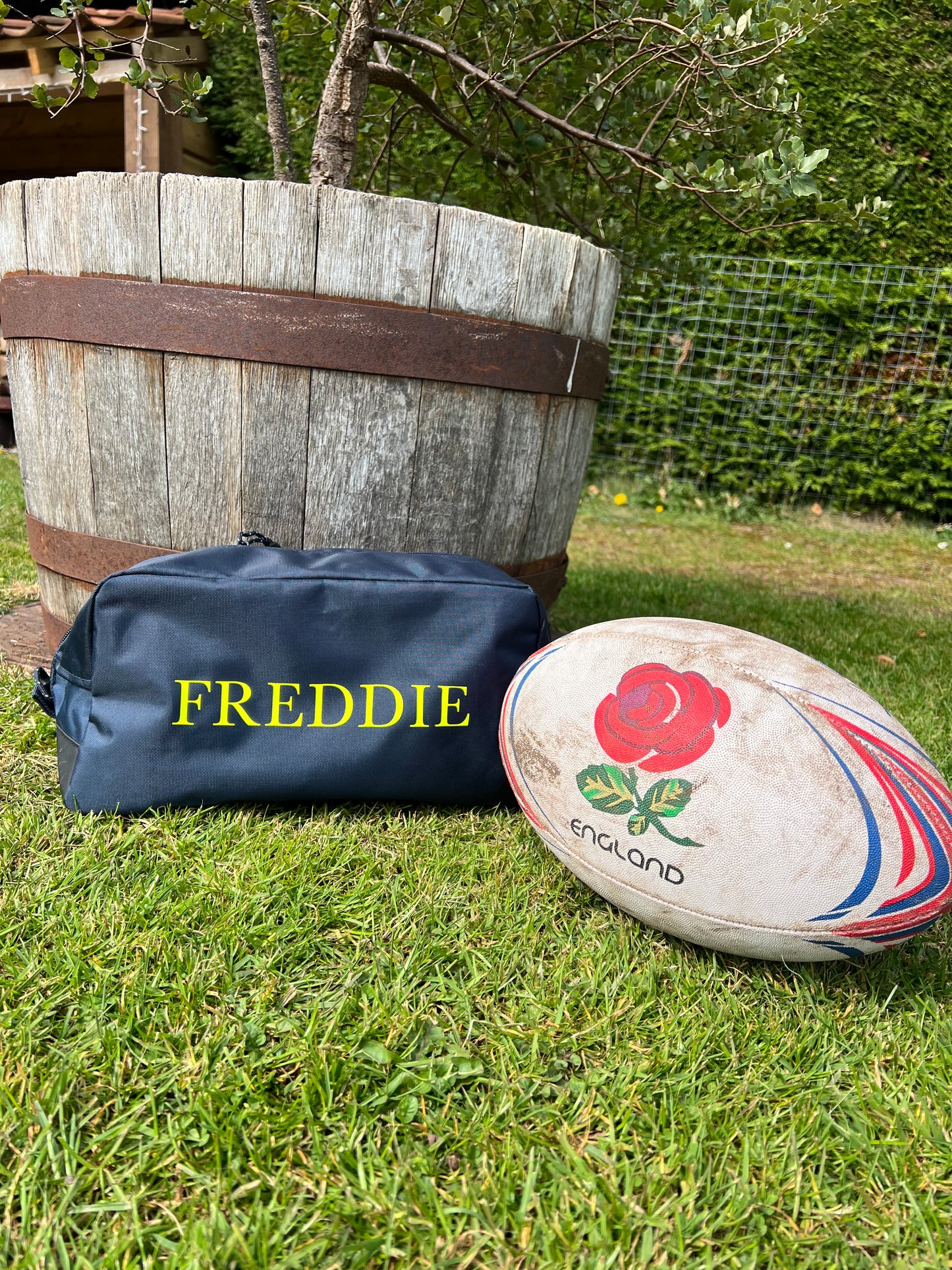 Personalised Boot Bag - Navy Blue