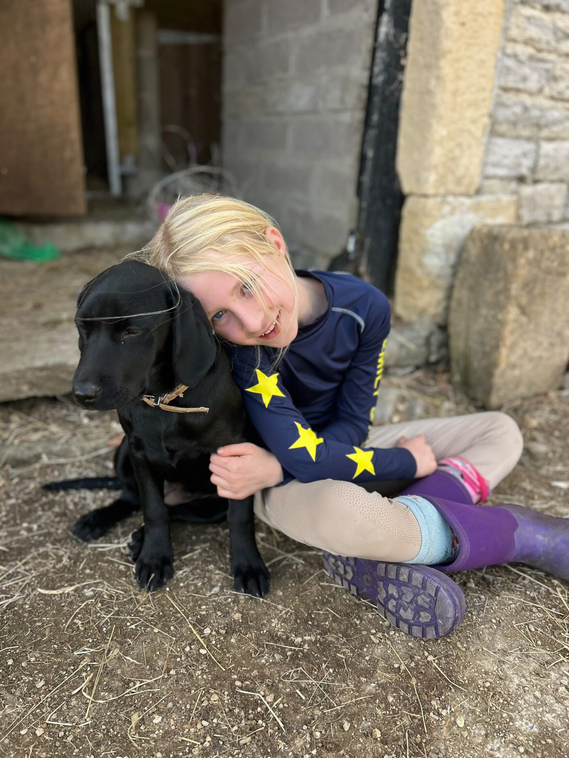 PRE ORDER - Childs Personalised Cross Country Base Layer - Navy Blue