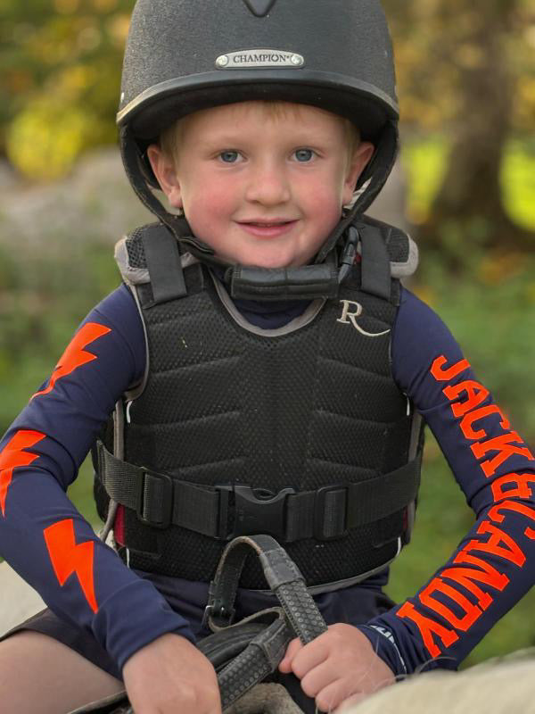 PRE ORDER - Childs Personalised Cross Country Base Layer - Navy Blue