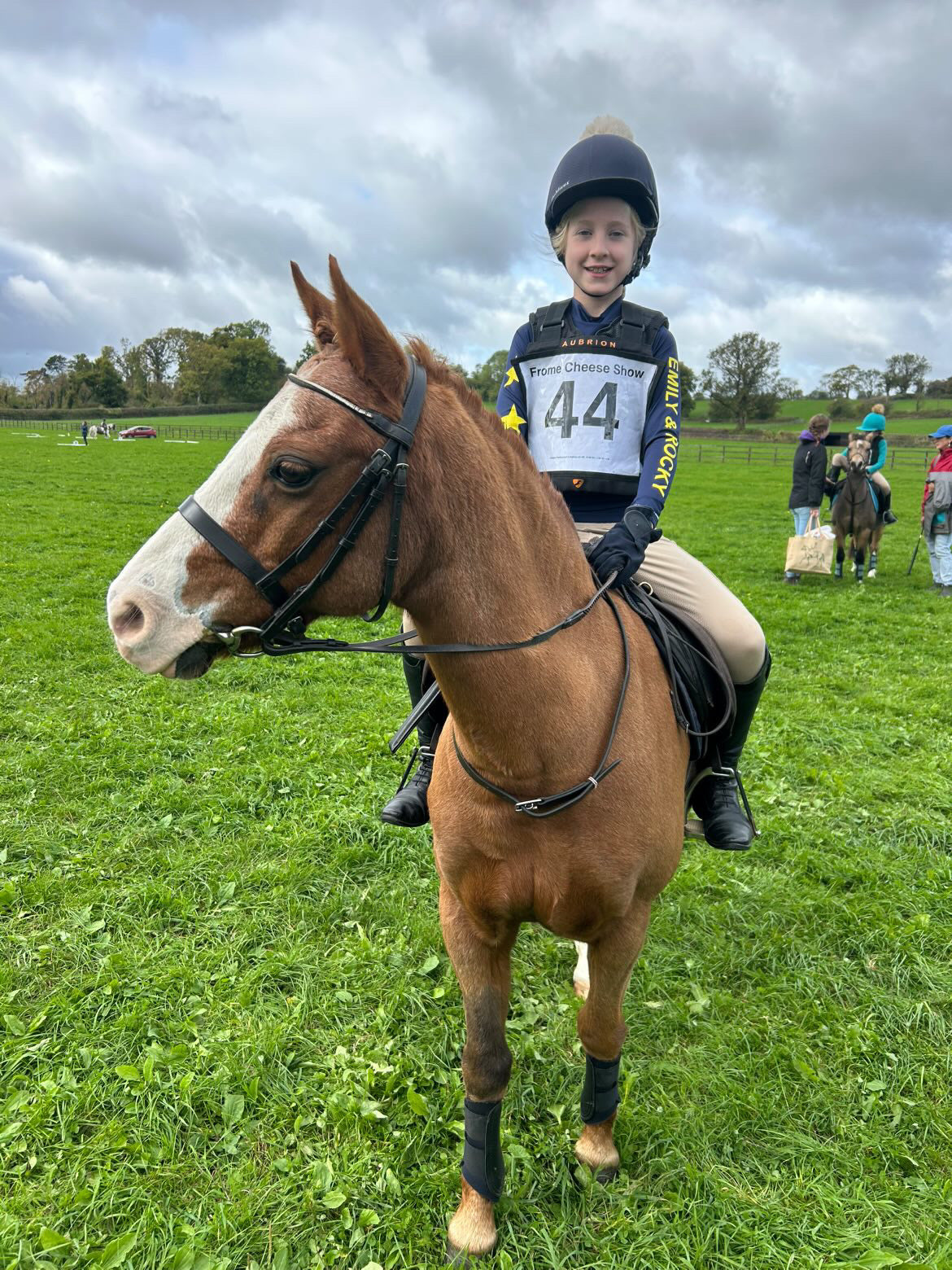 PRE ORDER - Childs Personalised Cross Country Base Layer - Navy Blue