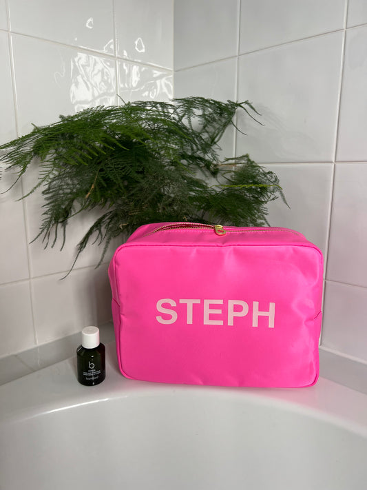 Personalised Wash Bag - Pink