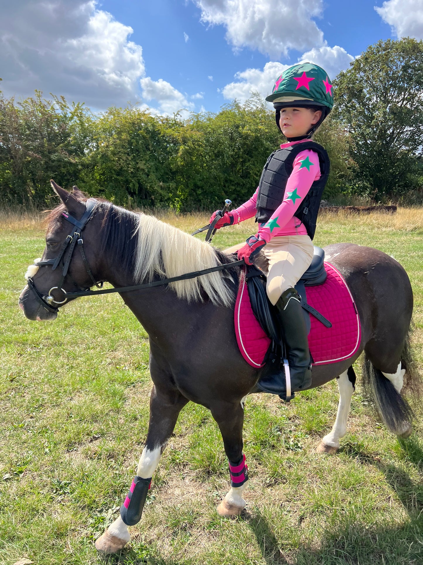 PRE ORDER - Childs Personalised Cross Country Base Layer - Pink