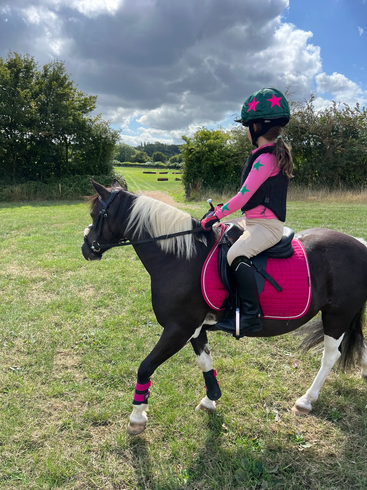 PRE ORDER - Childs Personalised Cross Country Base Layer - Pink