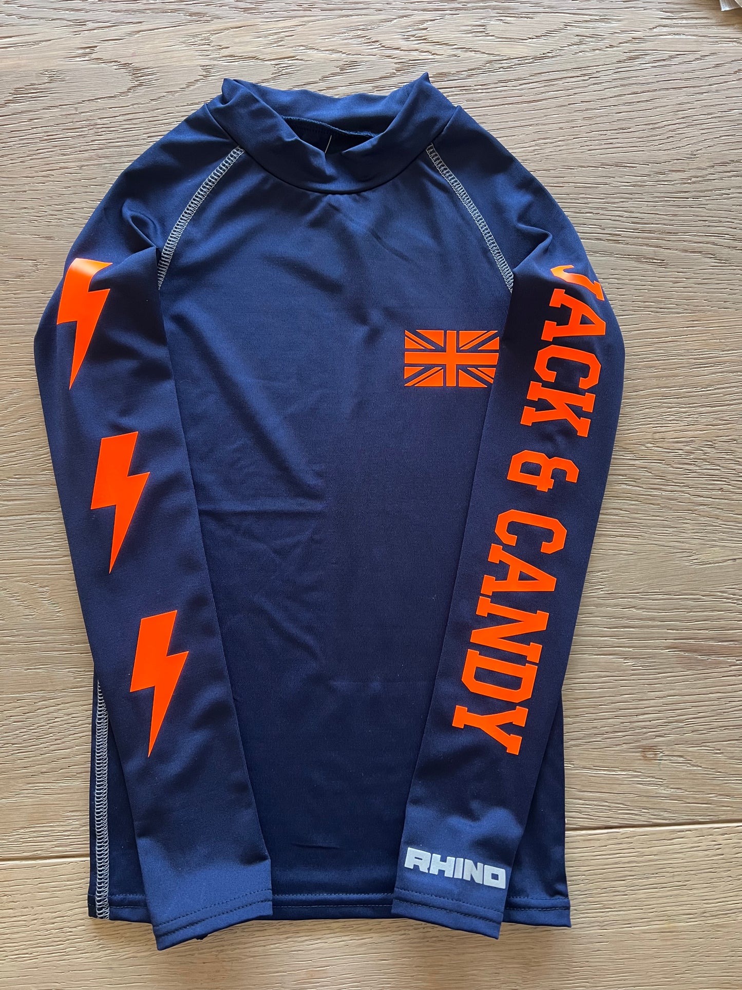 PRE ORDER - Childs Personalised Cross Country Base Layer - Navy Blue