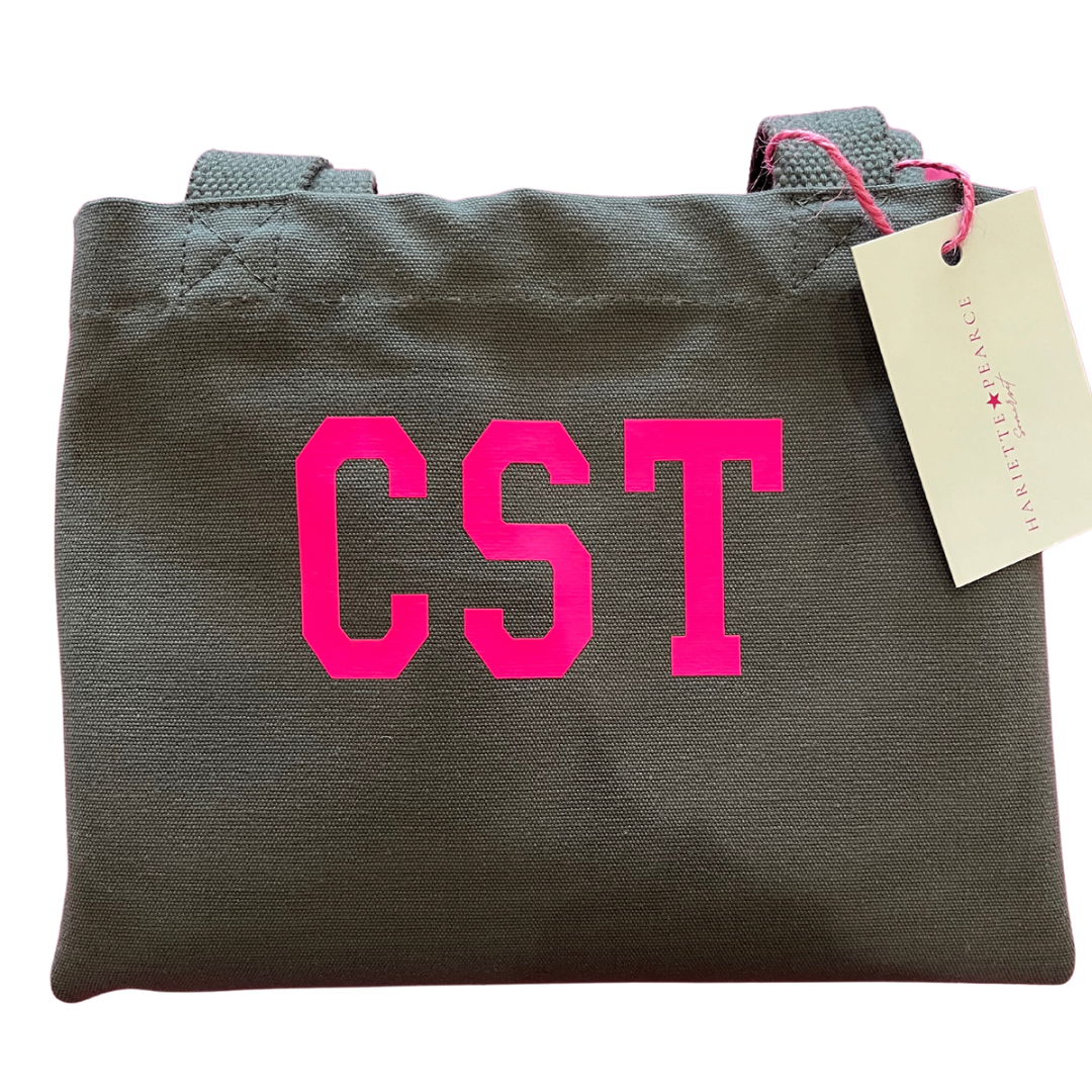 Personalised Initial Varsity Tote - Hariette Pearce