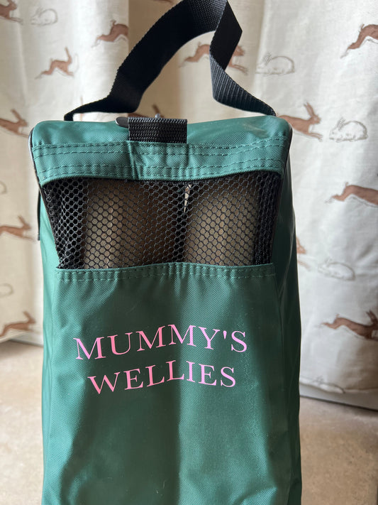 Personalised Tall Boot Bag - Green